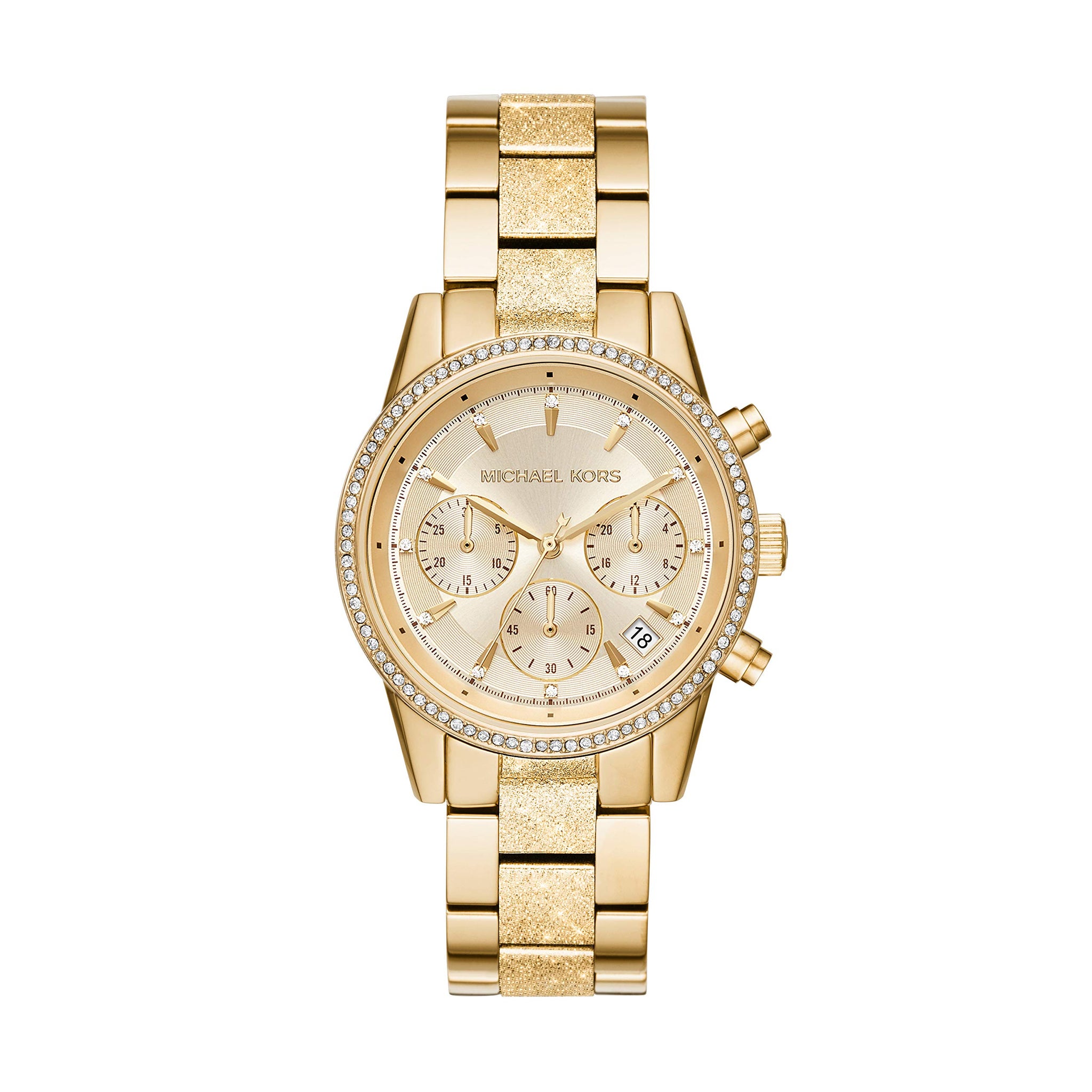 Buy Michael Kors Women's Ritz Chronograph Gold-tone Stainless Steel Watch - Mk6597 in Pakistan