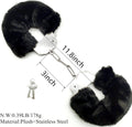 Buy Furry Handcuffs with Keys - Black in Pakistan
