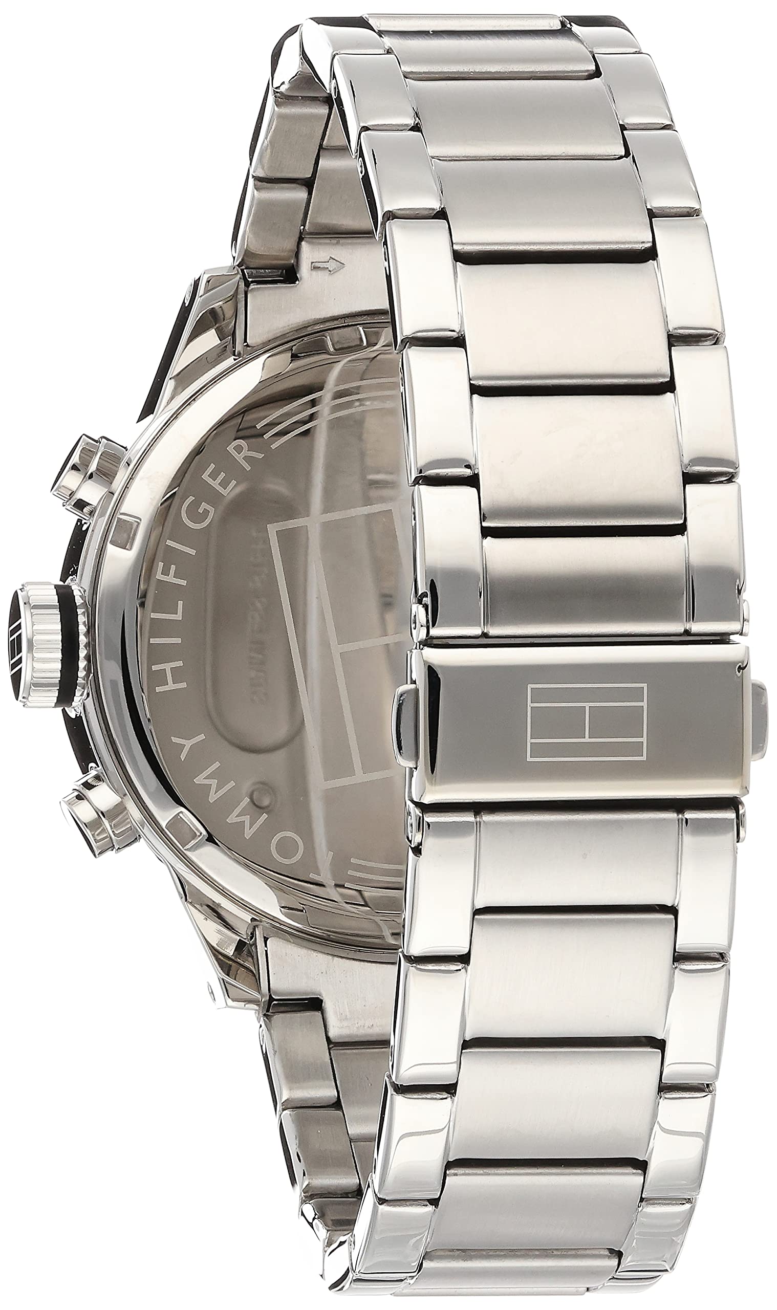 Buy Tommy Hilfiger Mens Quartz Stainless Steel Black Dial 46mm Watch - 1791141 in Pakistan