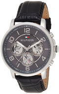Buy Tommy Hilfiger Mens Quartz Leather Strap Multi Dial Grey Dial 44mm Watch - 1791289 in Pakistan