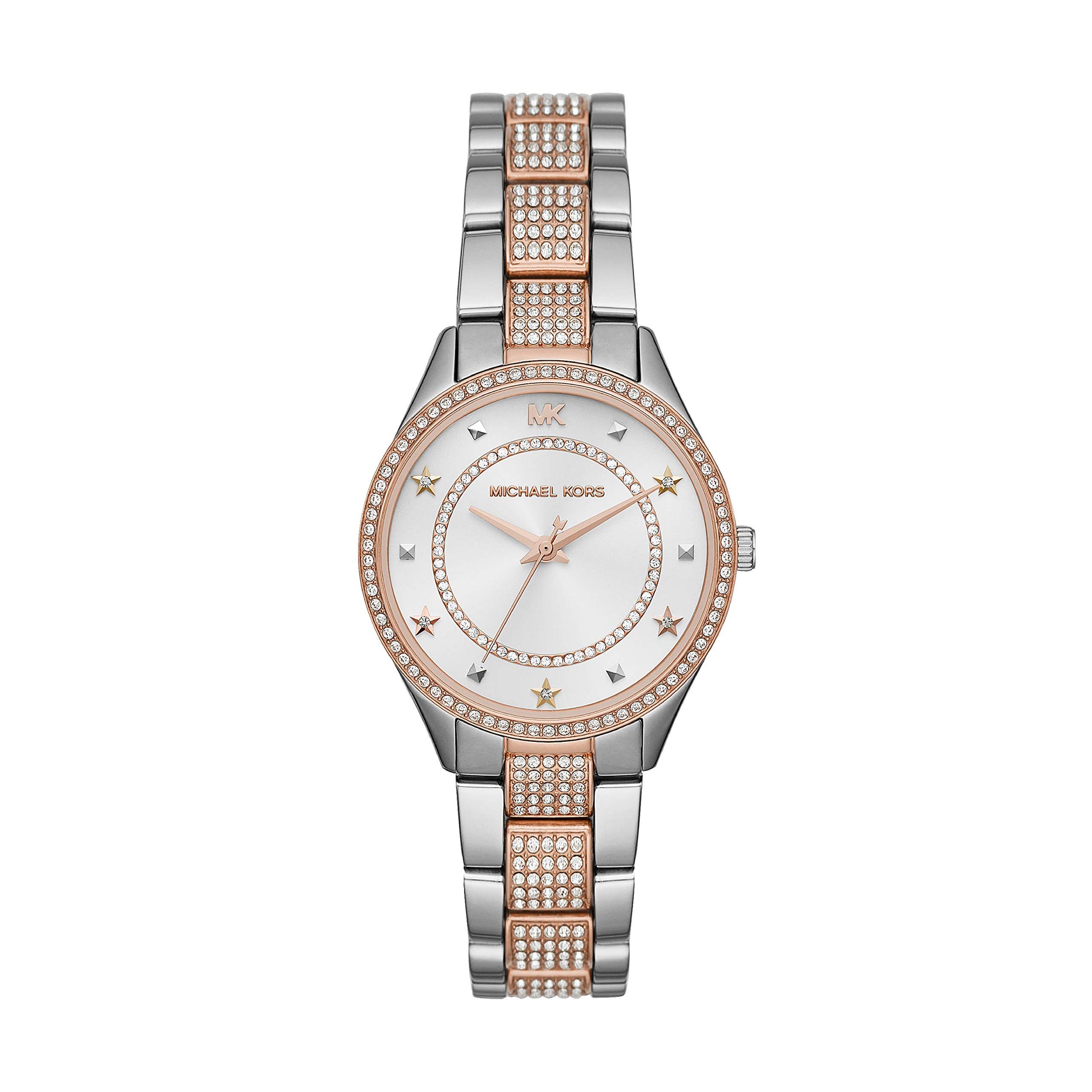 Buy Michael Kors Analog White Dial Two Tone Stainless Steel Women's Watch - MK4388 in Pakistan