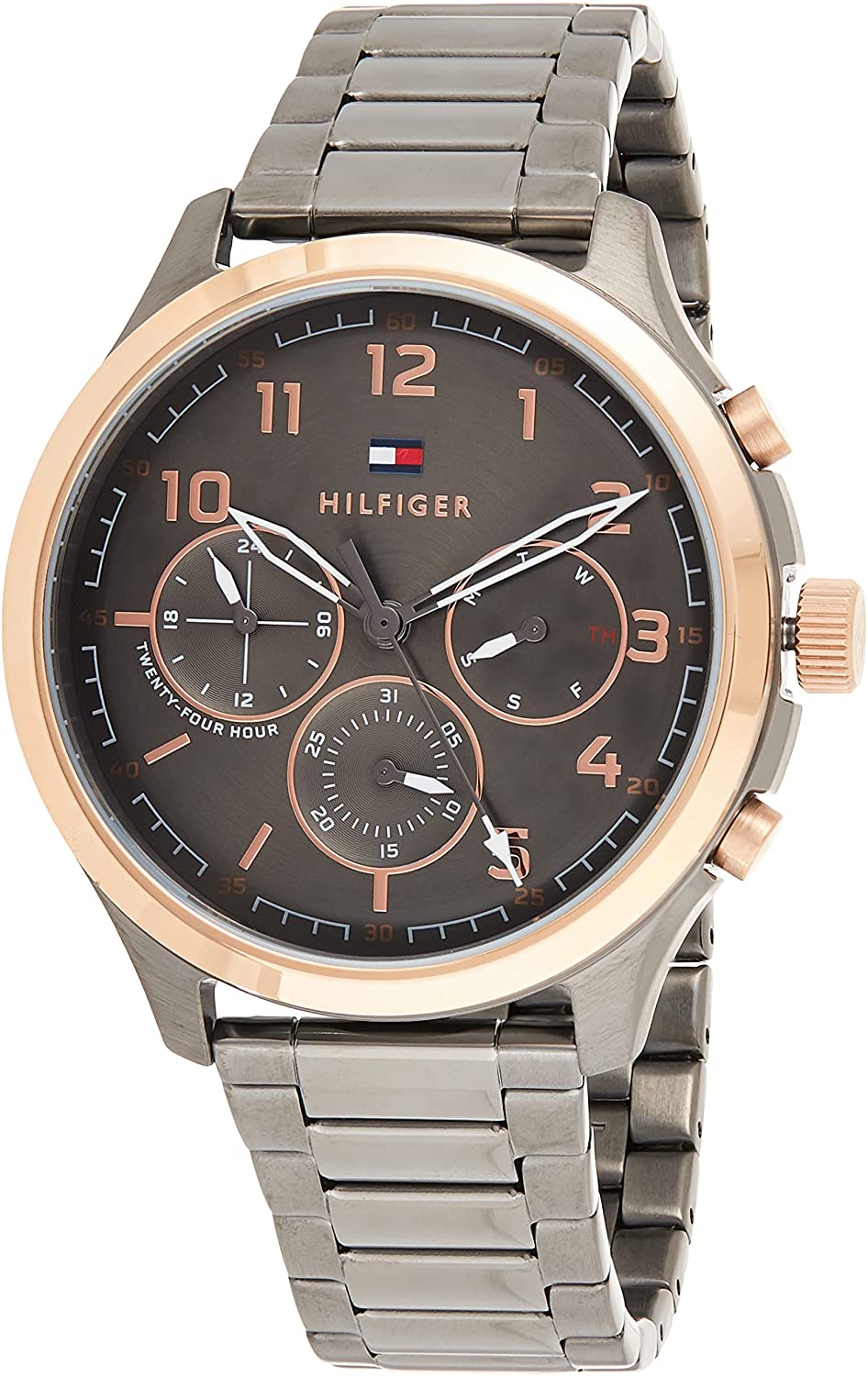 Buy Tommy Hilfiger Mens Quartz Stainless Steel Grey Dial 45mm Watch - 1791871 in Pakistan