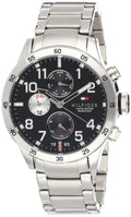 Buy Tommy Hilfiger Mens Quartz Stainless Steel Black Dial 46mm Watch - 1791141 in Pakistan