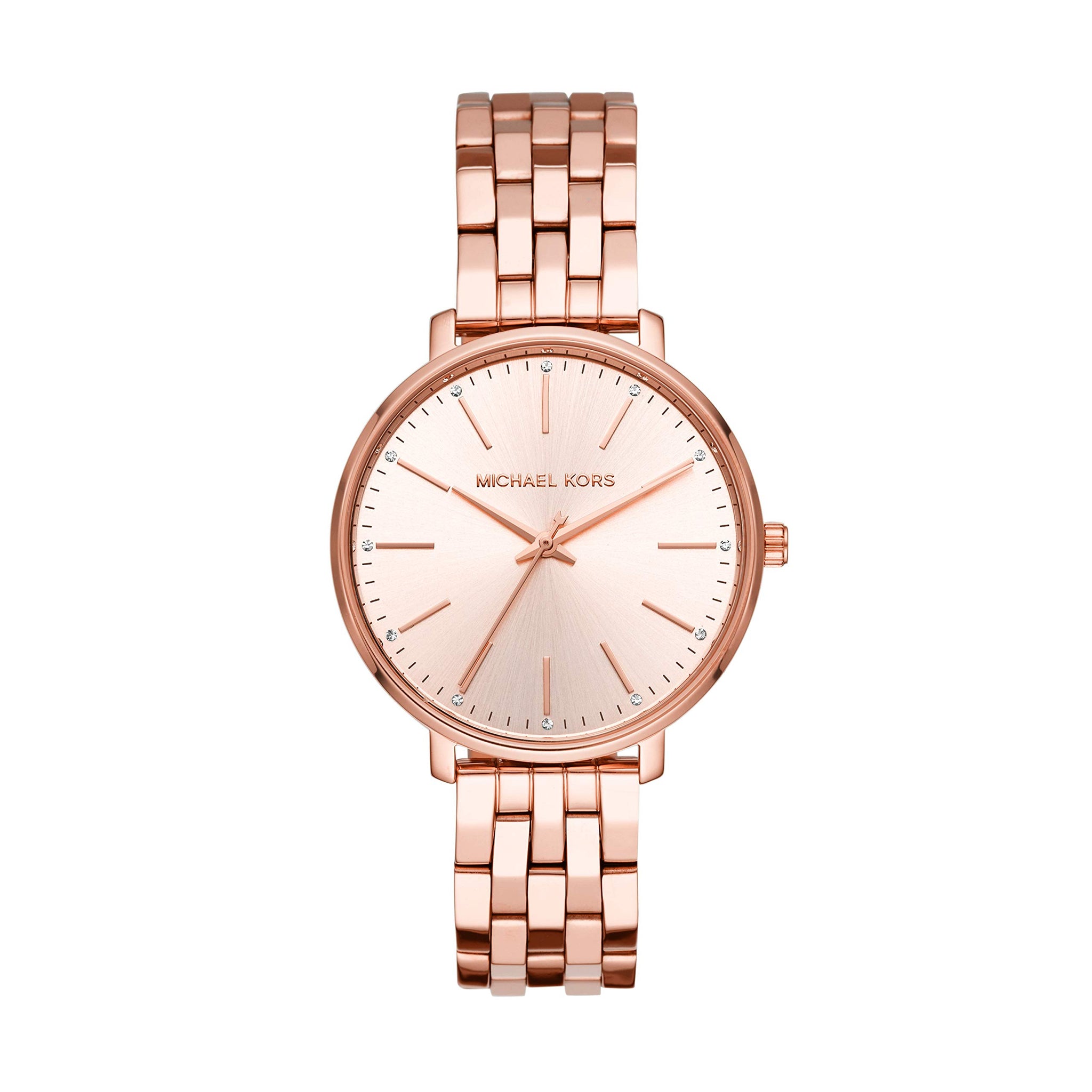 Buy Michael Kors Women's Pyper Three-hand Rose Gold-tone Stainless Steel Watch - Mk3897 in Pakistan