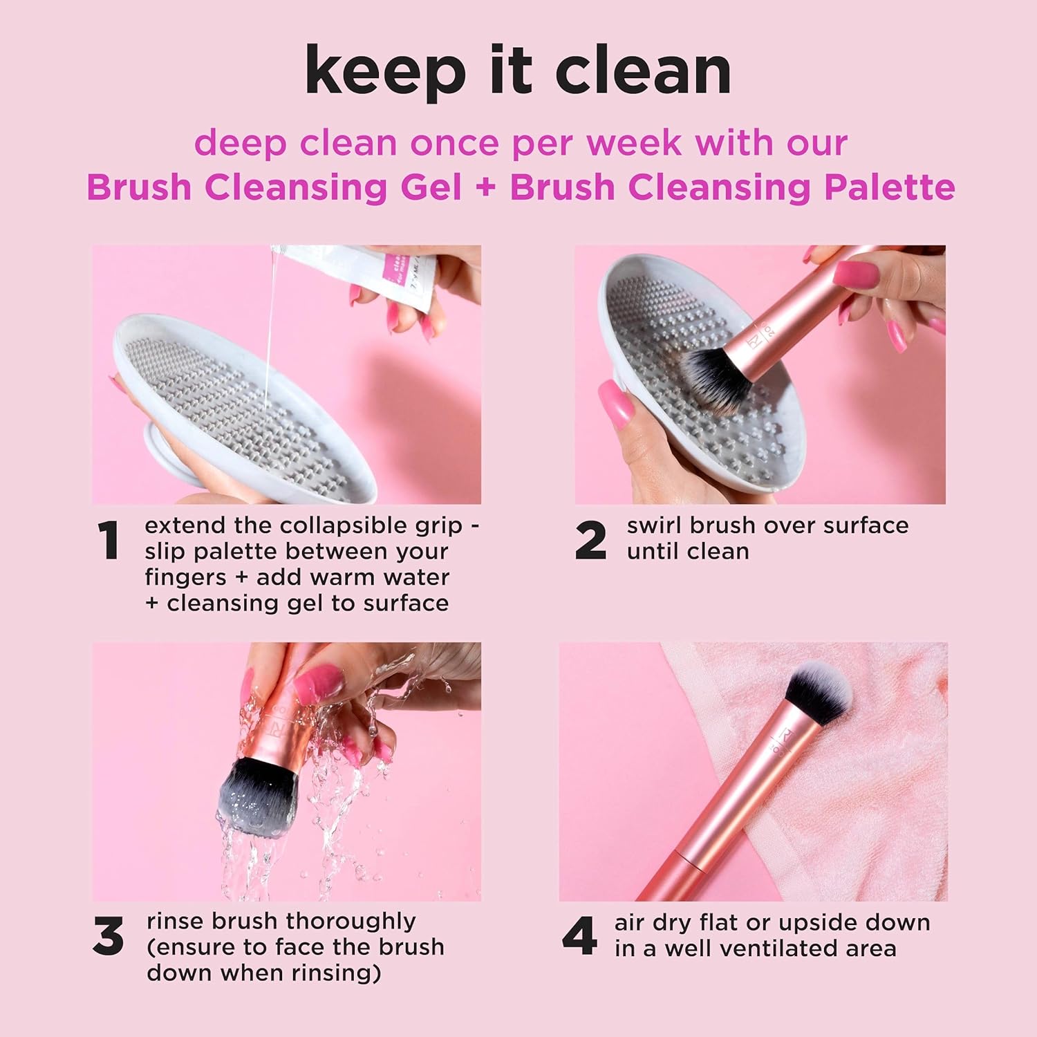 Buy Real Techniques Wrapped In Glow Brush + Sponge 9 Piece Holiday Gift Set in Pakistan
