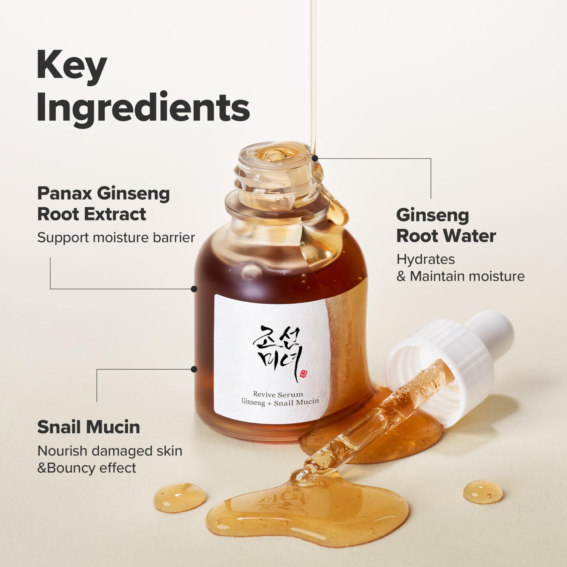 Buy Beauty of Joseon Revive Serum with Ginseng & Snail Mucin - Scar Treatment & Anti-Aging | 30ml in Pakistan