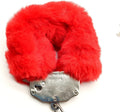 Buy Furry Handcuffs with Keys - Red in Pakistan
