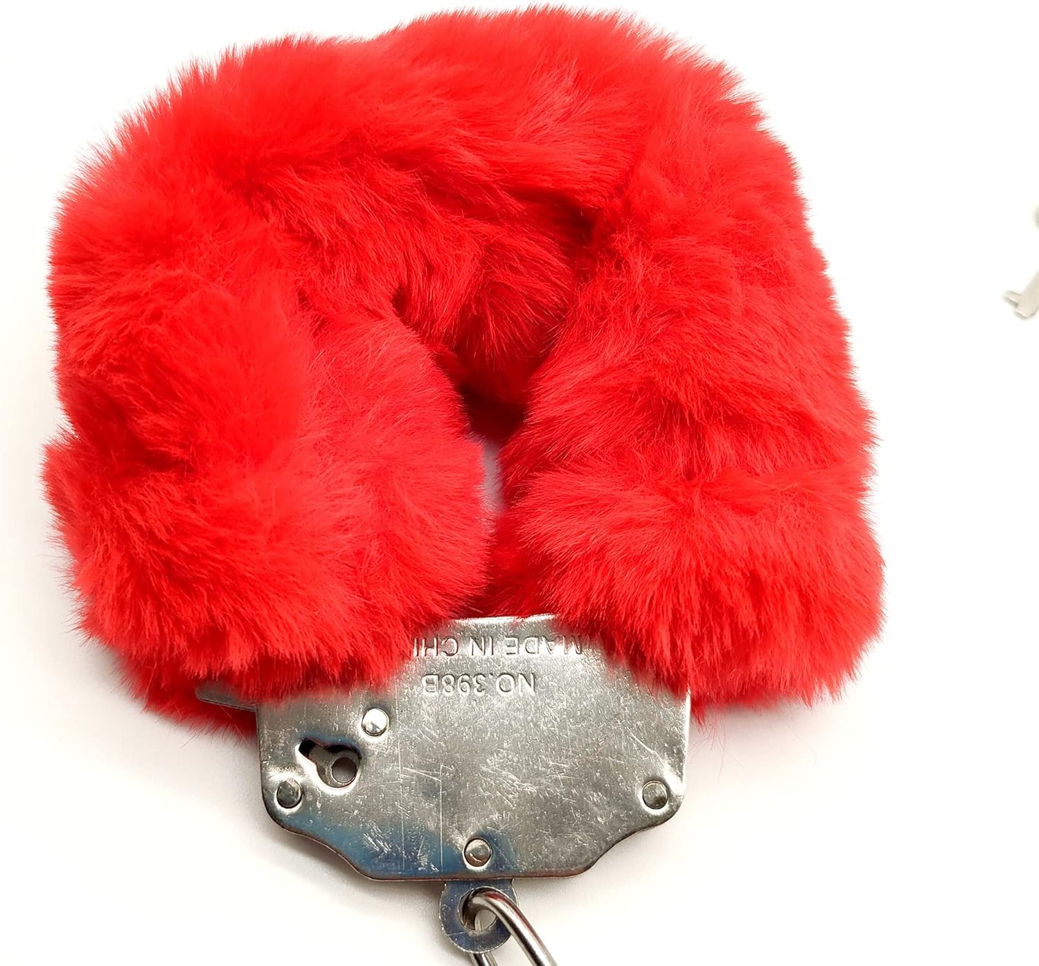 Buy Furry Handcuffs with Keys - Red in Pakistan