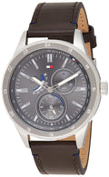 Buy Tommy Hilfiger Austin Grey Dial Brown Leather Strap Watch for Men - 1791637 in Pakistan