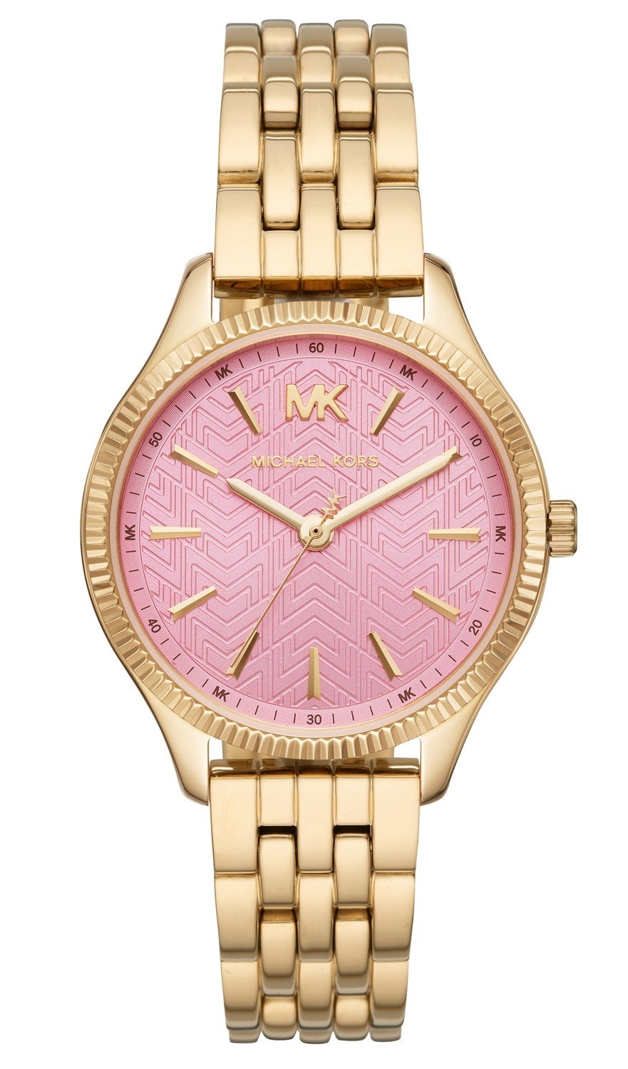 Buy Michael Kors Lexington Quartz Pink Dial Gold Steel Strap Ladies Watch - Mk6640 in Pakistan