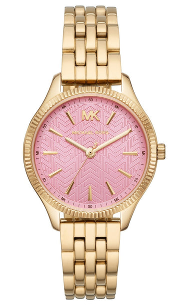 Buy Michael Kors Lexington Quartz Pink Dial Gold Steel Strap Ladies Watch - Mk6640 in Pakistan