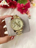 Buy Michael Kors Women's Ritz Chronograph Gold-tone Stainless Steel Watch - Mk6597 in Pakistan