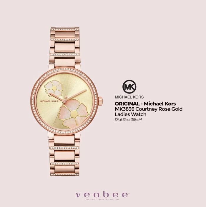 Buy Michael Kors Women's Courtney Analog Display Analog Quartz Rose Gold Watch - Mk3836 in Pakistan