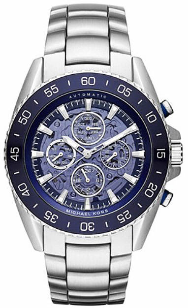 Buy Michael Kors Jetmaster Men's Watch Blue Dial Silver Stainless Steel Strap - Mk9024 in Pakistan