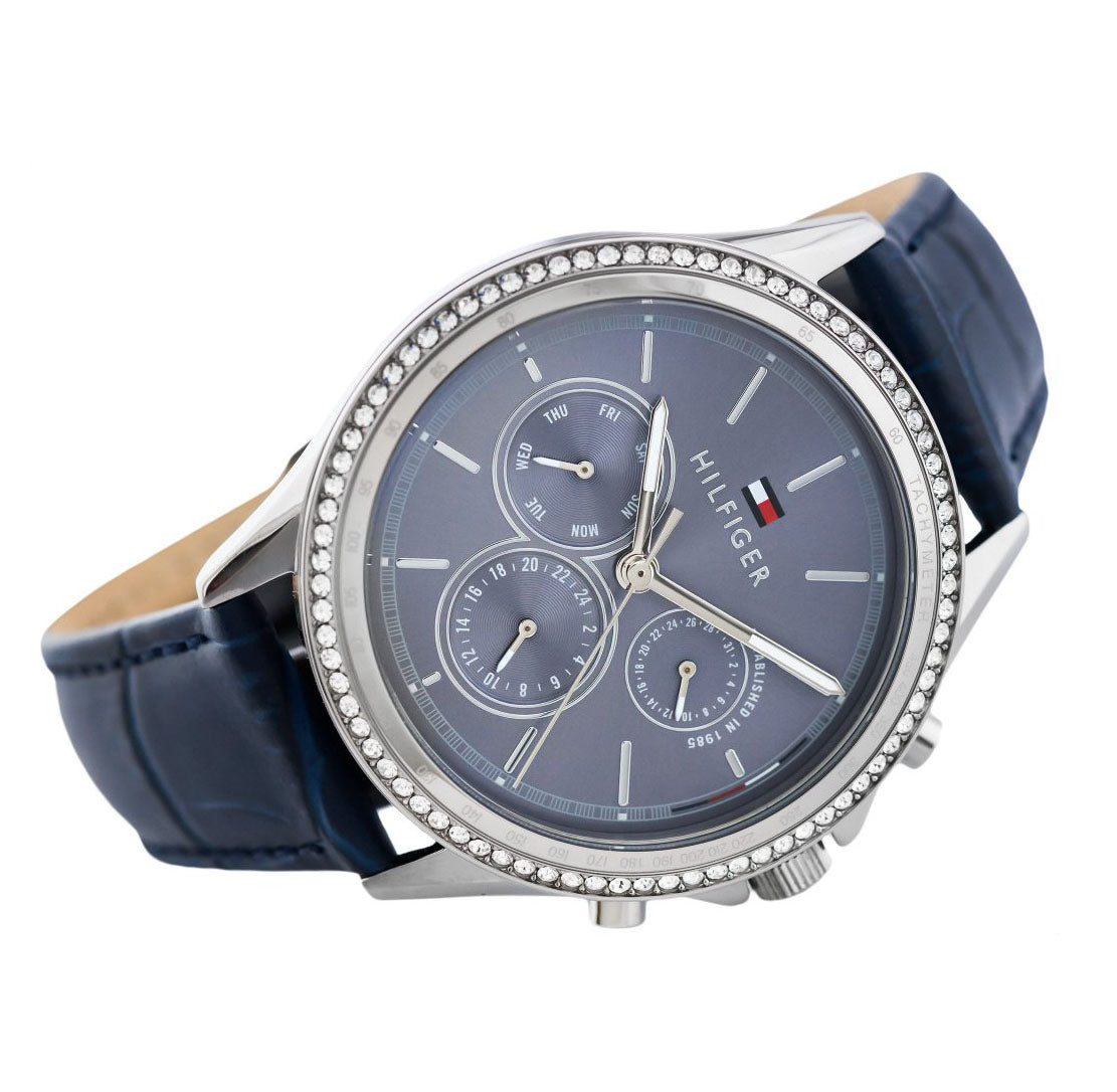 Buy Tommy Hilfiger Ari Blue Dial Blue Leather Strap Watch for Women - 1781979 in Pakistan