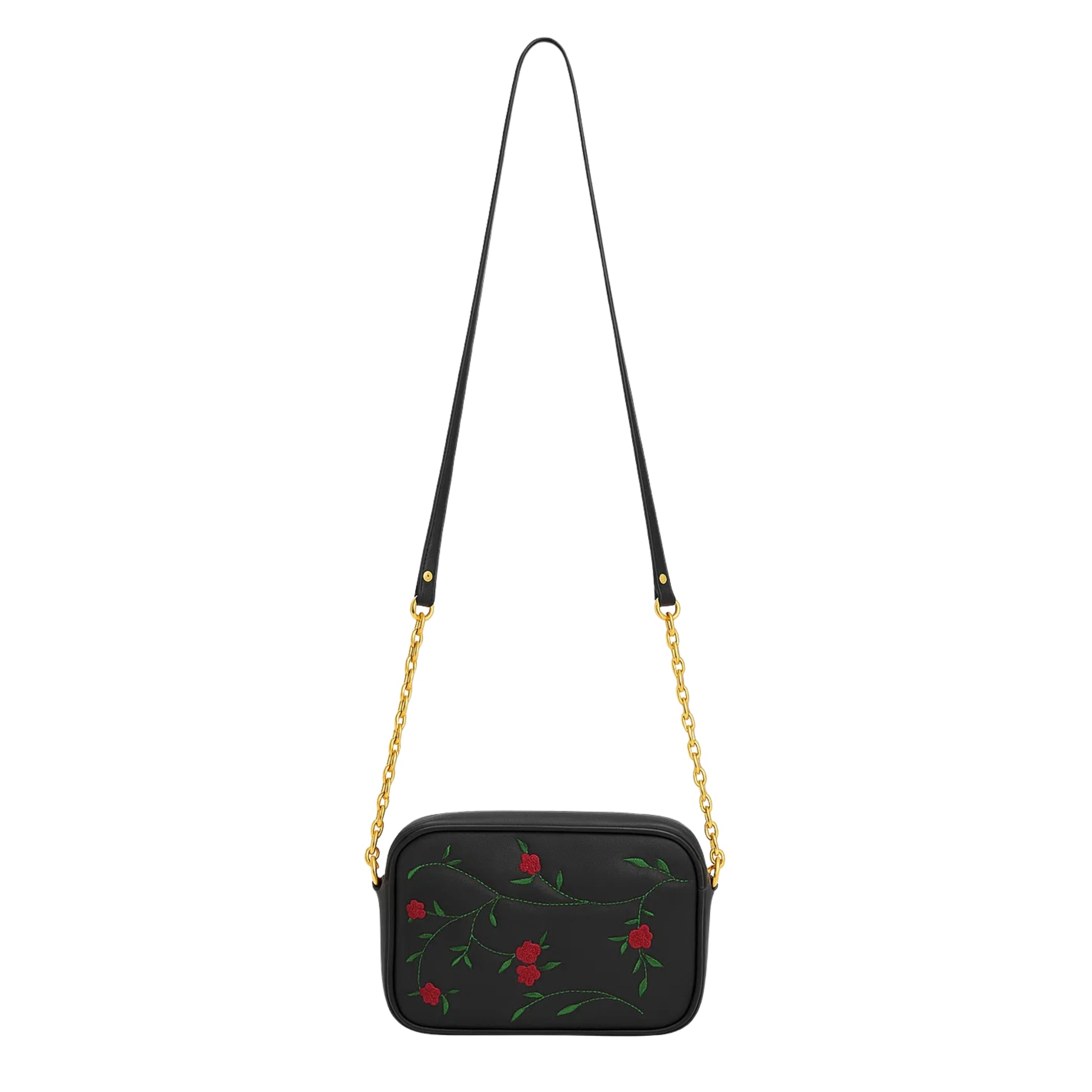 Buy Floral Chic Crossbody Bag - Black in Pakistan