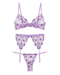 Buy Sajiero Garter Set - Blossom Muse - Purple in Pakistan