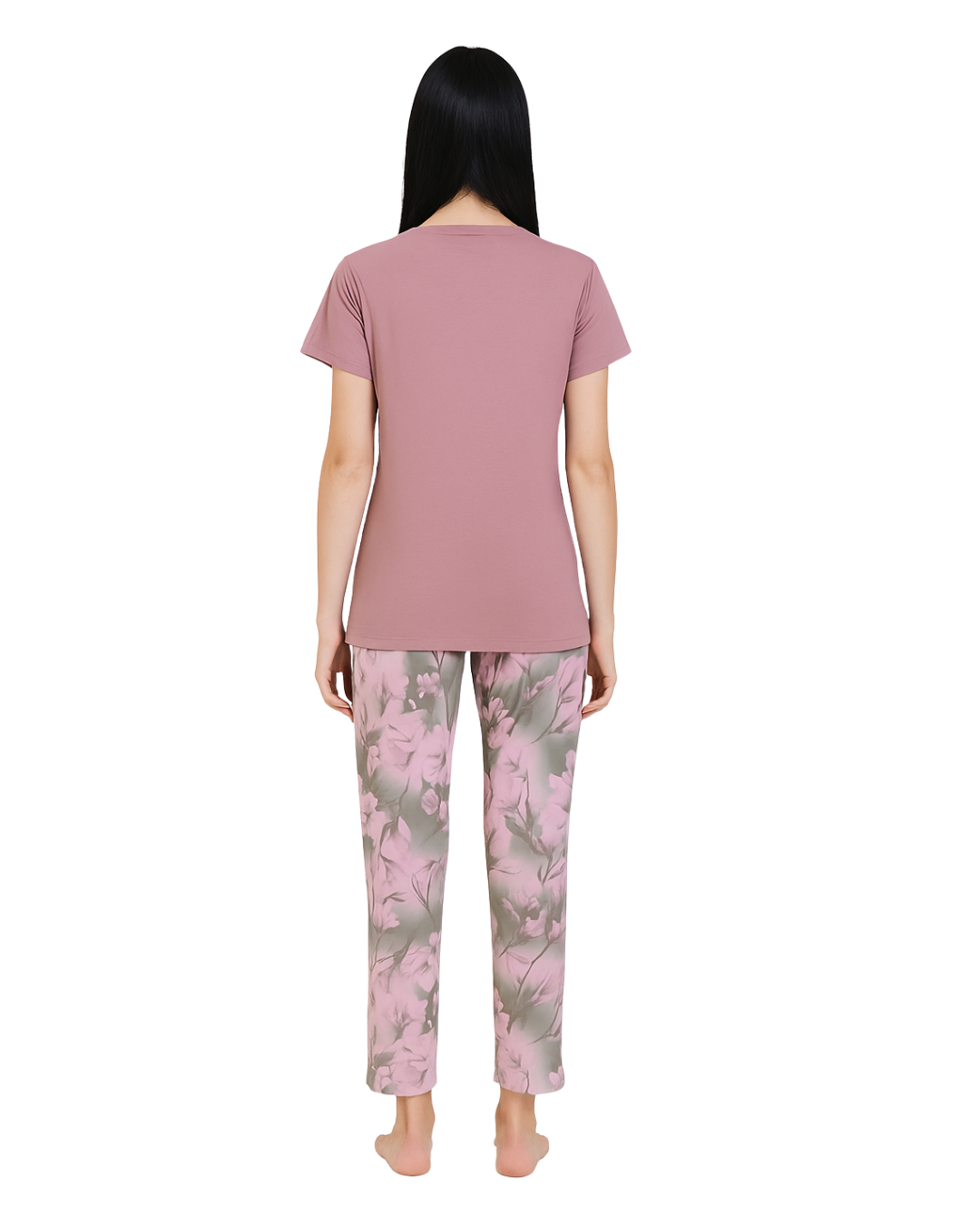 Buy Sajiero Cotton PJ Set - Blush Bond in Pakistan