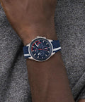 Buy Tommy Hilfiger Mens Quartz Blue Silicone Strap Blue Dial 45mm Watch - 1791859 in Pakistan