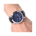 Buy Grant Navy Blue Dial Black Leather Strap Watch For Men in Pakistan