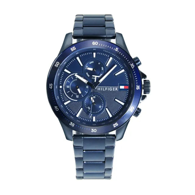 Buy Tommy Hilfiger Mens Quartz Stainless Steel Blue Dial 46mm Watch - 1791720 in Pakistan
