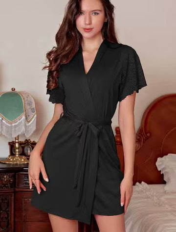 Buy Sajiero Gown Set - Floraine Silk - Black in Pakistan