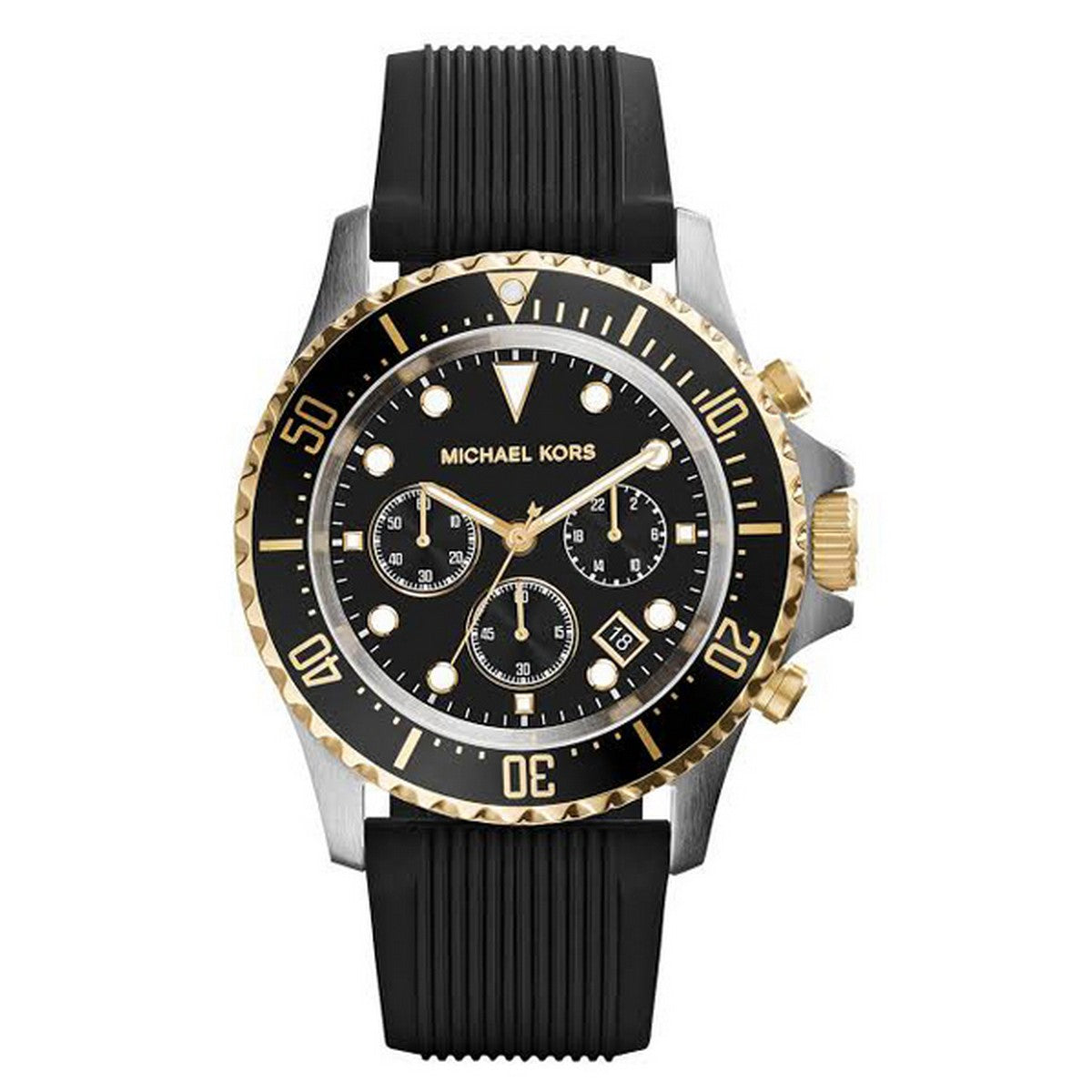 Buy Michael Kors Mens Quartz Black Silicone Strap Black Dial 45mm Watch - Mk8366 in Pakistan