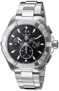 Buy Tag Heuer Aquaracer Black Dial Silver Steel Strap Watch for Men - CAY1110.BA0927 in Pakistan