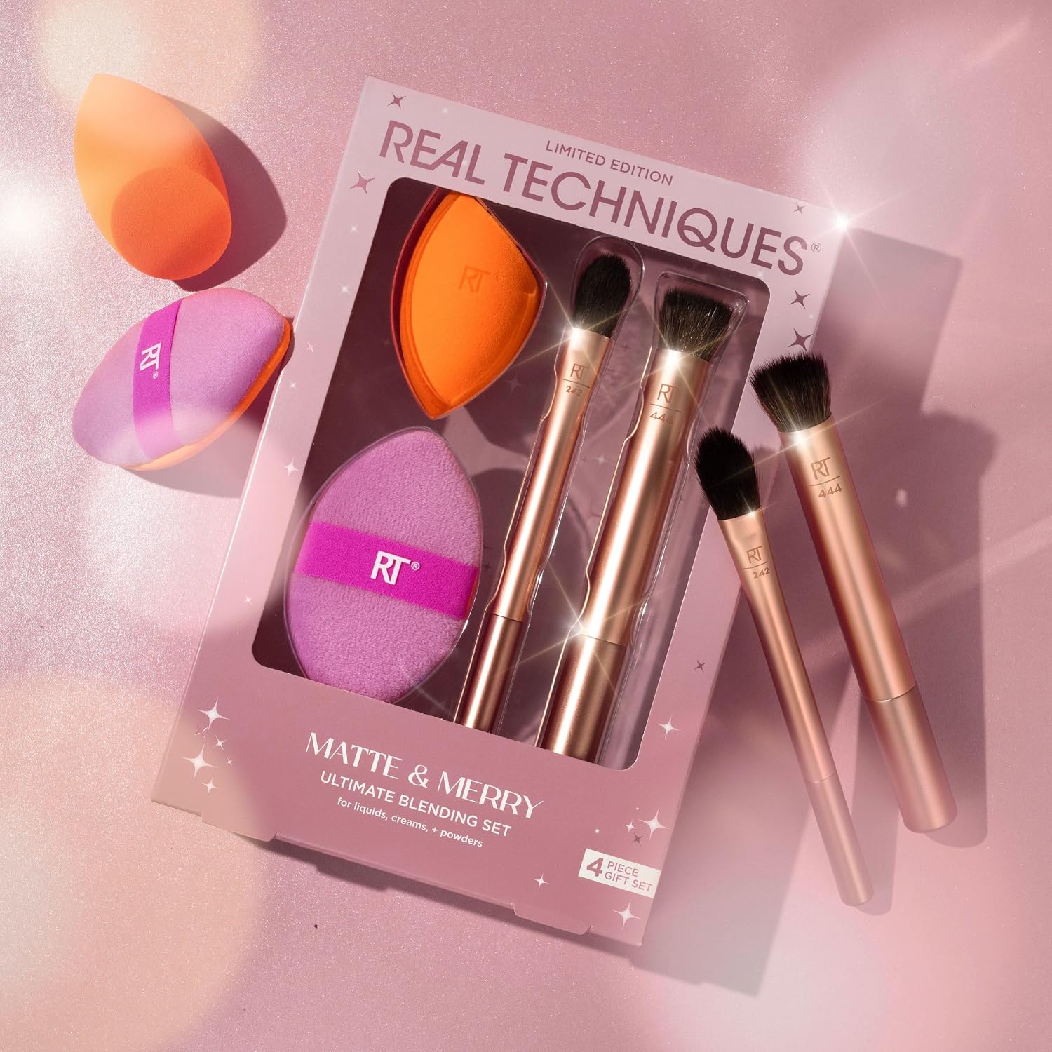 Buy Real Techniques Matte & Merry Ultimate Blending 4 Piece Holiday Gift Set in Pakistan