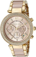 Buy Michael Kors Parker Chronograph Pink Dial Two Tone Strap Watch for Women - Mk6326 in Pakistan