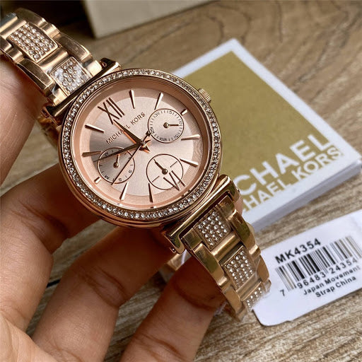 Buy Michael Kors Sofie Rose Gold Dial Rose Gold Steel Strap Watch for Women - MK4354 in Pakistan