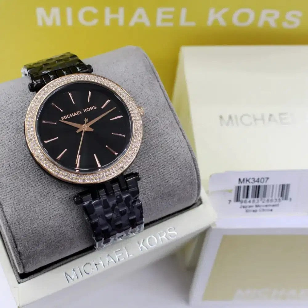 Buy Michael Kors Womens Quartz Stainless Steel Black Dial 37mm Watch - Mk3322 in Pakistan