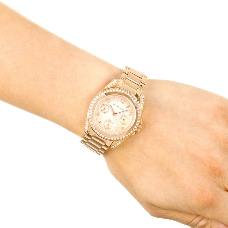 Buy Michael Kors Blair Rose Gold Stainless Steel Rose Gold Dial Quartz Watch For Ladies - Mk5613 in Pakistan