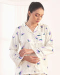 Buy Sajiero Silk Pajama Suit - Floral Haze in Pakistan