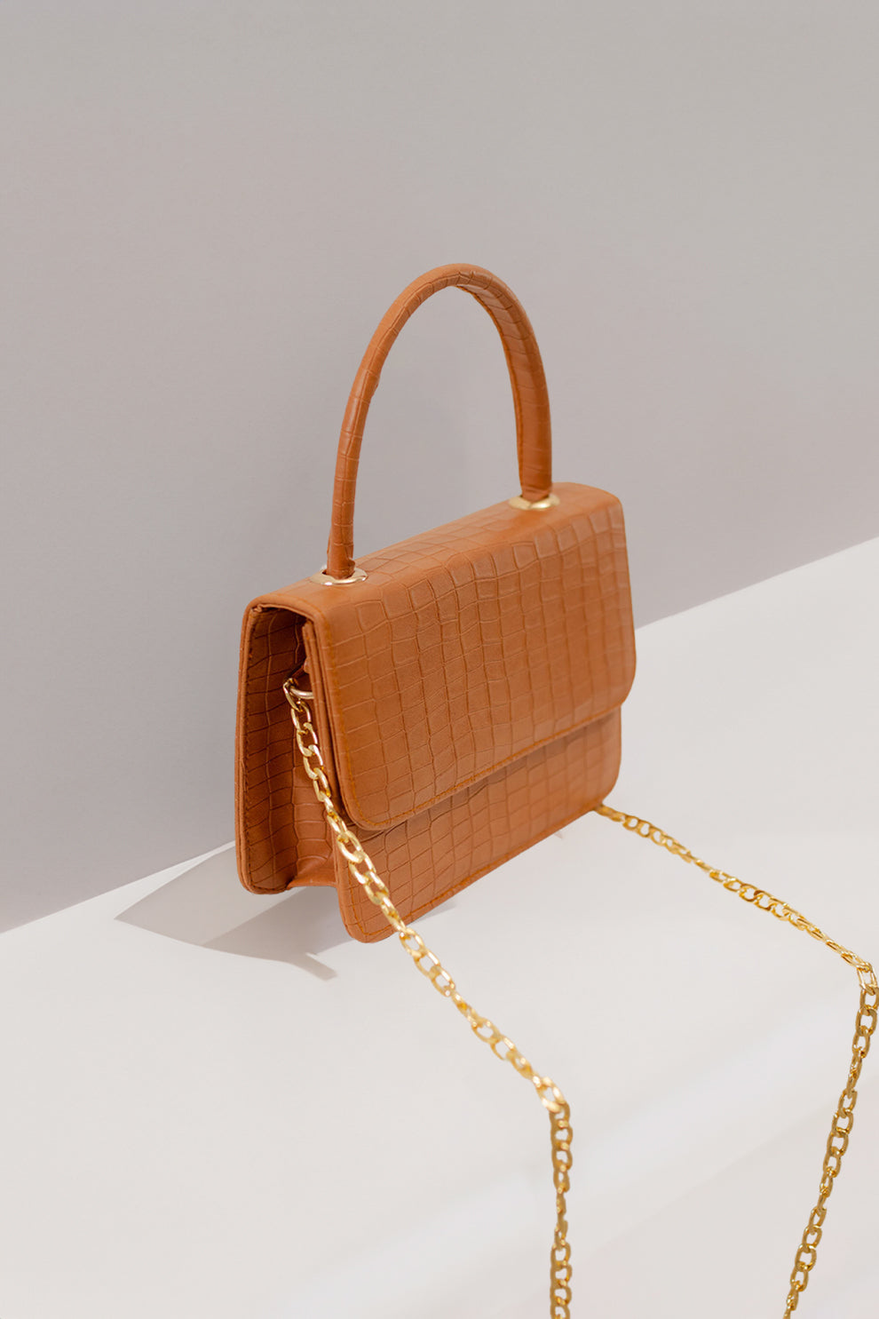 Buy Handbag Croco Shine Black in Pakistan
