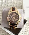 Buy Michael Kors Bradshaw Chronograph Tortoise Shell Brown Dial Ladies Watch - Mk5696 in Pakistan