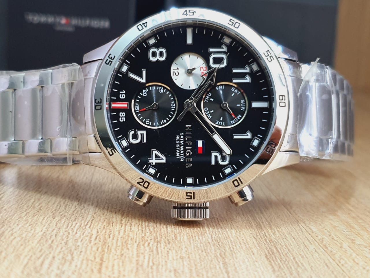 Buy Tommy Hilfiger Mens Quartz Stainless Steel Black Dial 46mm Watch - 1791141 in Pakistan