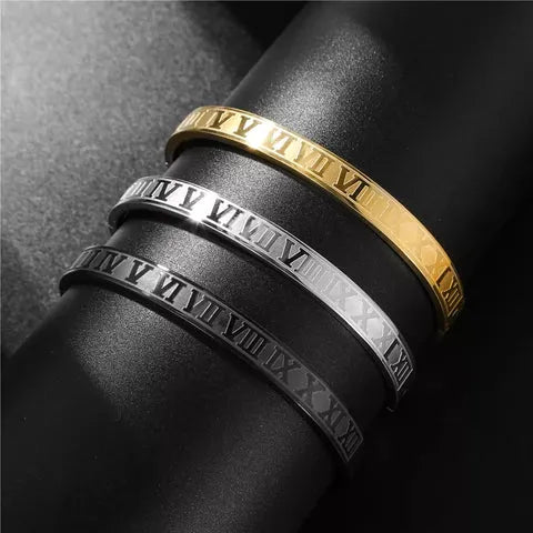 Buy Roman Numerals Bracelet Silver in Pakistan