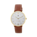 Buy Tommy Hilfiger Ultra Slim Silver Dial Brown Leather Strap Watch for Men - 1710353 in Pakistan
