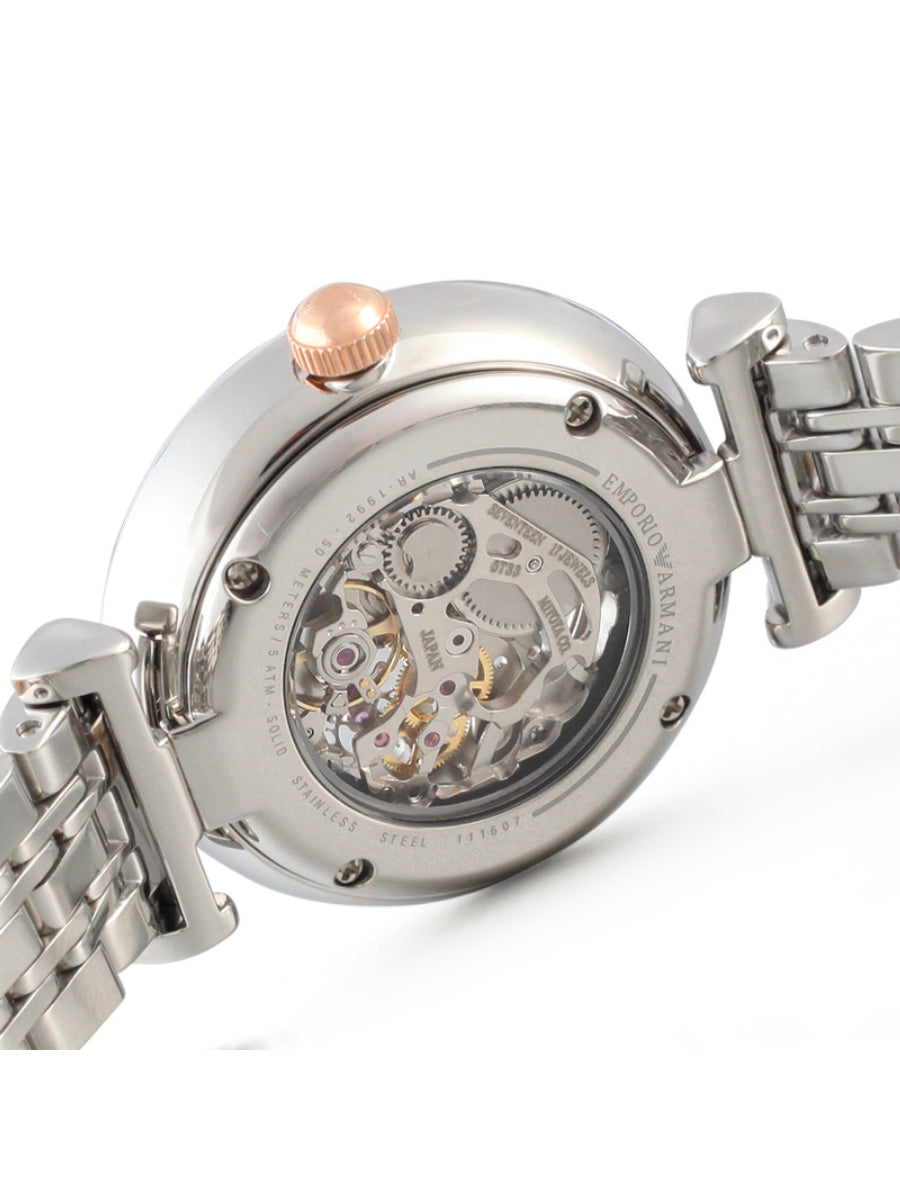 Buy Emporio Armani Gianni T Bar Silver Dial Two Tone Steel Strap Watch for Women - AR1992 in Pakistan