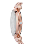 Buy Emporio Armani Gianni T Bar White Dial Rose Gold Steel Strap Watch for Women - AR11244 in Pakistan