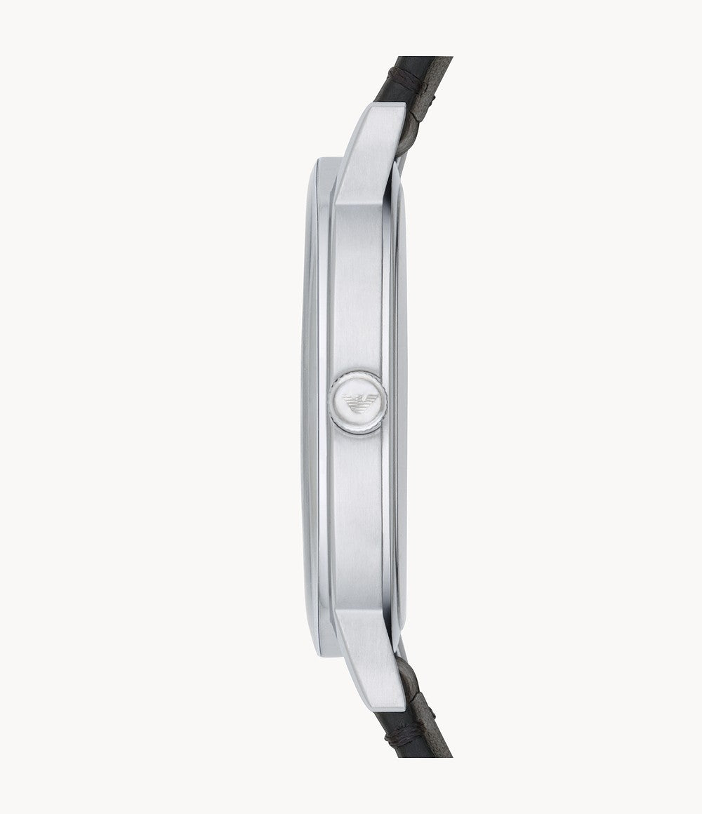 Buy Emporio Armani Men's Quartz Leather Strap Black Dial 41mm Watch AR11013 in Pakistan