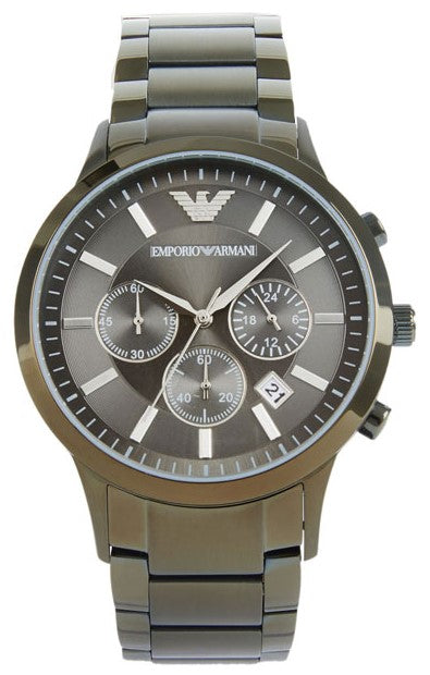 Buy Emporio Armani Men's Chronograph Quartz Stainless Steel Grey Dial 43mm Watch AR11117 in Pakistan