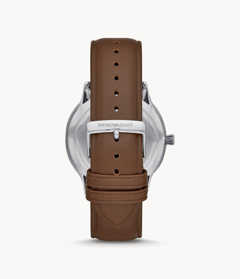 Buy Emporio Armani Men's Quartz Leather Strap White Dial 44mm Watch AR11211 in Pakistan