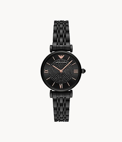 Buy Emporio Armani Women's Analog Stainless Steel Black Dial 32mm Watch AR11245 in Pakistan