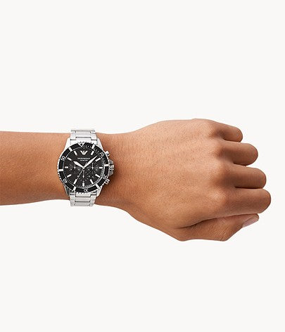 Buy Emporio Armani Men's Quartz Stainless Steel Black Dial 43mm Watch AR11360 in Pakistan
