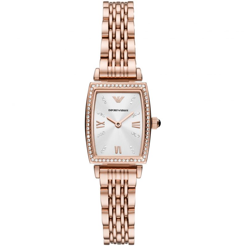 Buy Emporio Armani Gianni T-Bar White Dial Rose Gold Steel Strap Watch for Women - AR11406 in Pakistan