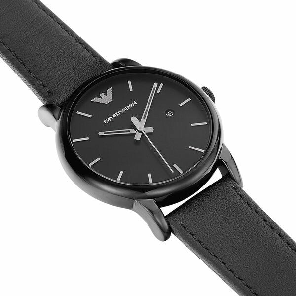 Buy Emporio Armani Classic Black Dial Black Leather Strap Watch for Men - AR1732 in Pakistan