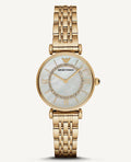 Buy Emporio Armani Classic Mother of Pearl Dial Gold Steel Strap Watch for Women - AR1907 in Pakistan