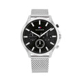 Buy Tommy Hilfiger Mens Quartz Silver Stainless Steel Black Dial 44mm Watch - 1710498 in Pakistan